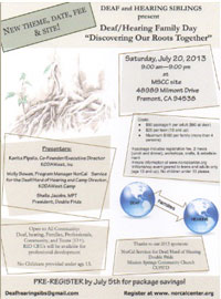 Deaf/Hearing Family Retreat "Discovering Our Roots Together"